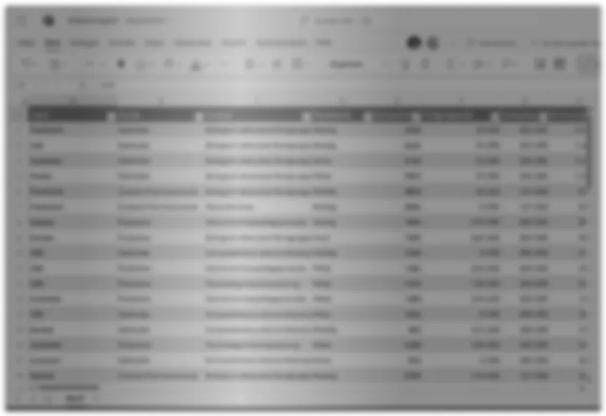 Sample Output of an exported Excel file from Aufmass Pro